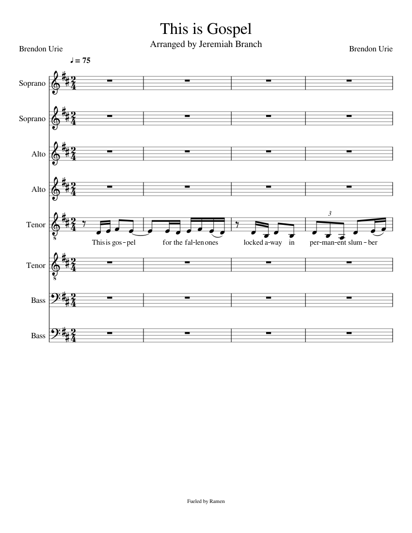 This is Gospel Sheet music for Piano | Download free in PDF or MIDI