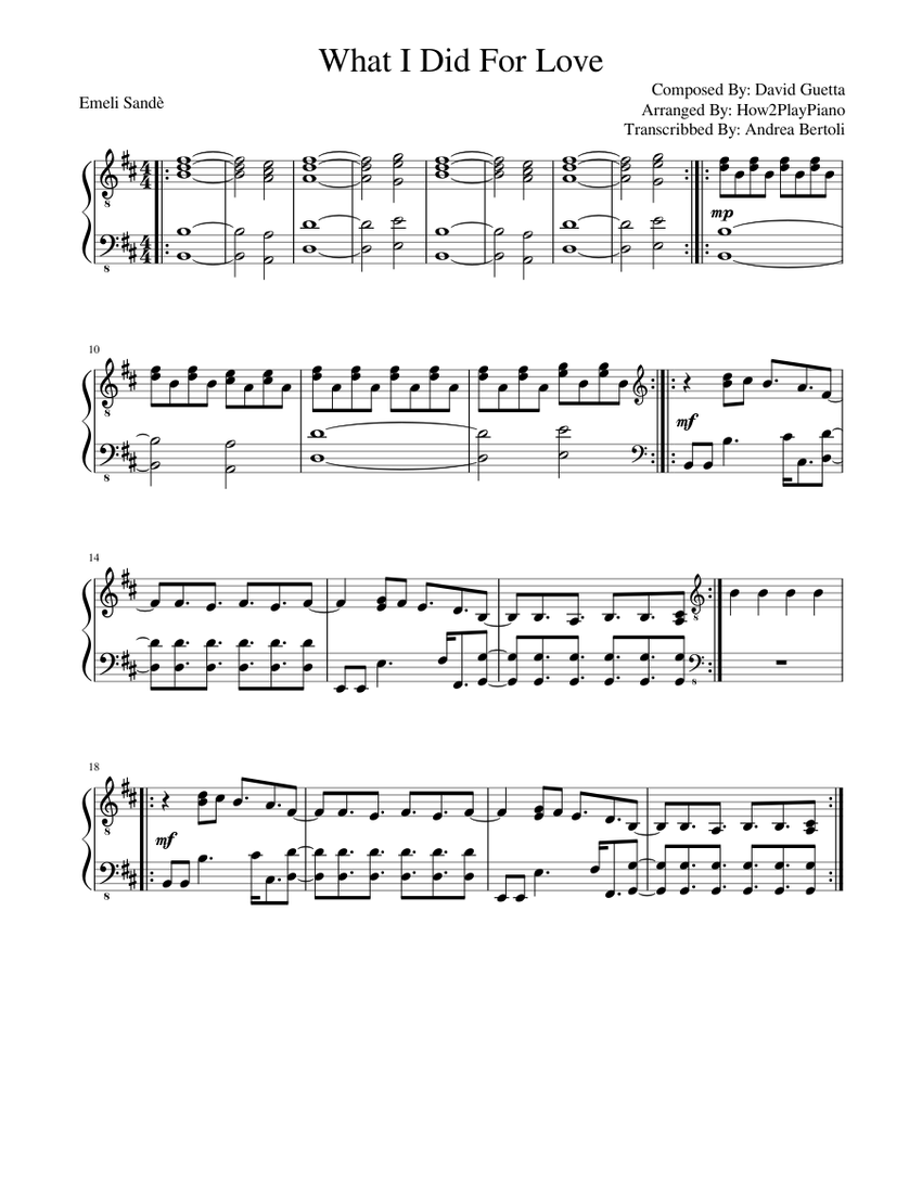Clown Emeli Sande Sheet Music Free