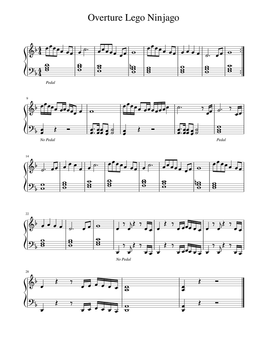 Overture Lego Ninjago Sheet Music For Piano Download Free In PDF Or overture-lego-ninjago-sheet-music-for-piano-download-free-in-pdf-or
