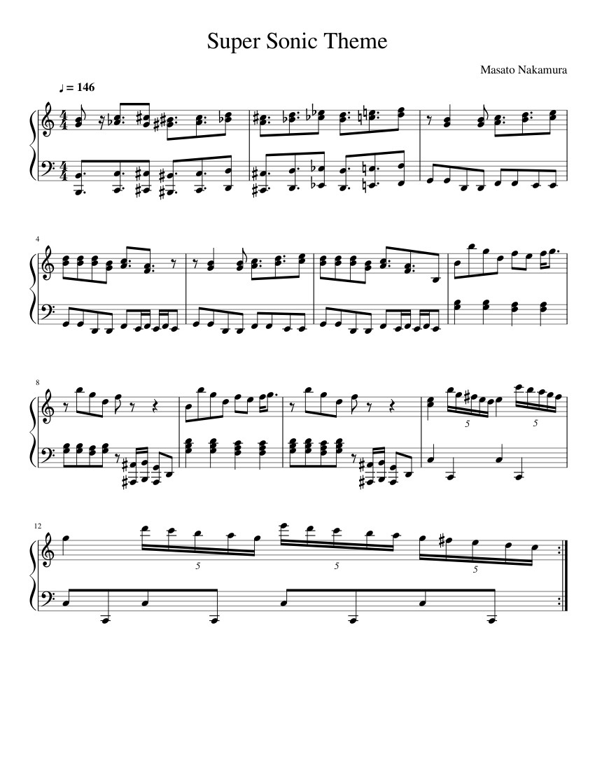 beginner sonic piano sheet music Sonic.exe - Sheet Music Gallery
