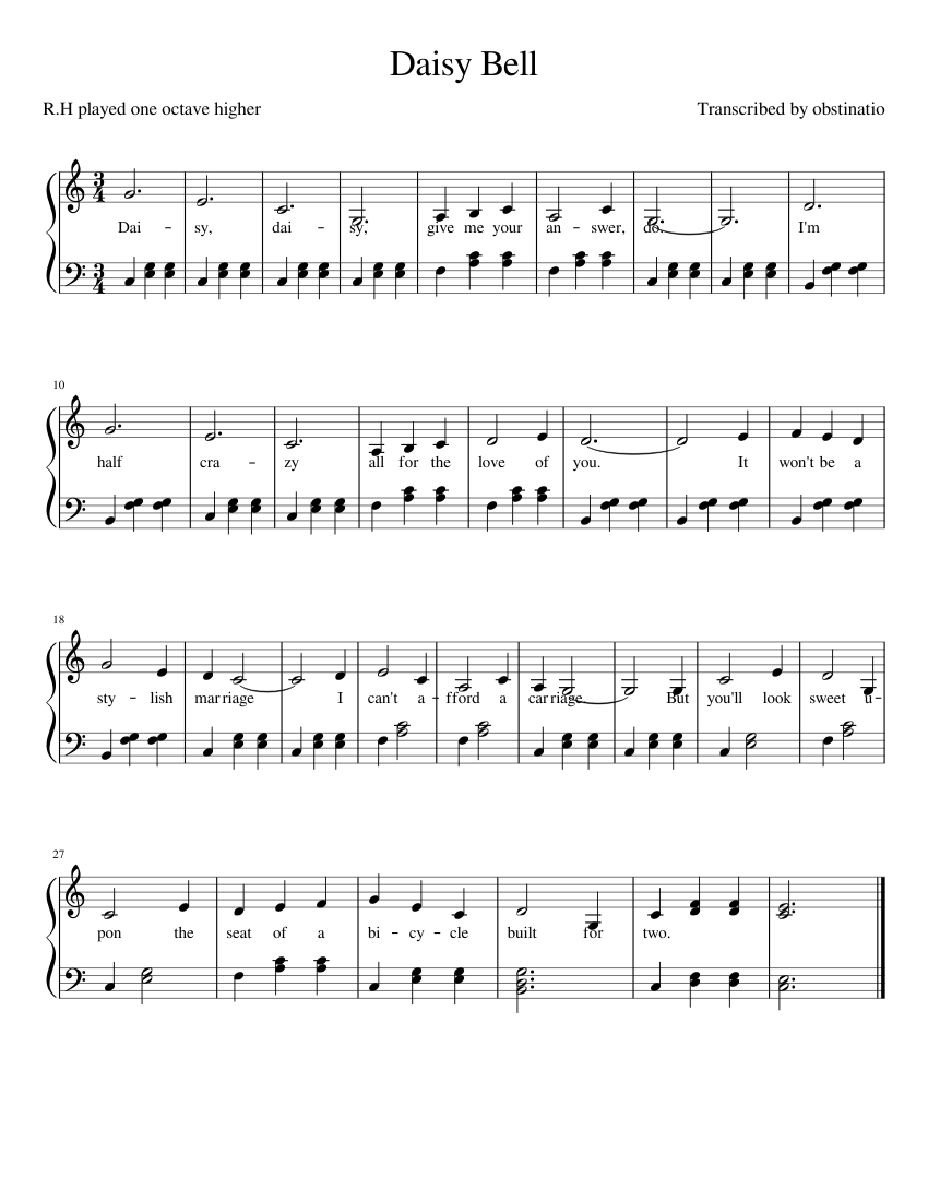 daisy-bell-sheet-music-for-piano-download-free-in-pdf-or-midi