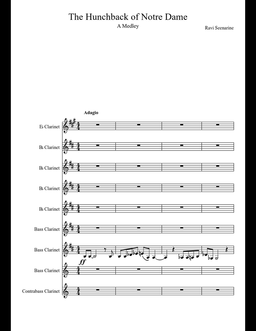 The Hunchback of Notre Dame Medley sheet music download free in PDF or MIDI