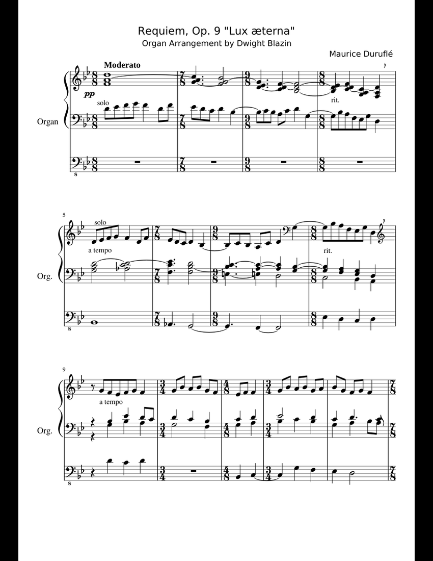 Requiem Op. 9 