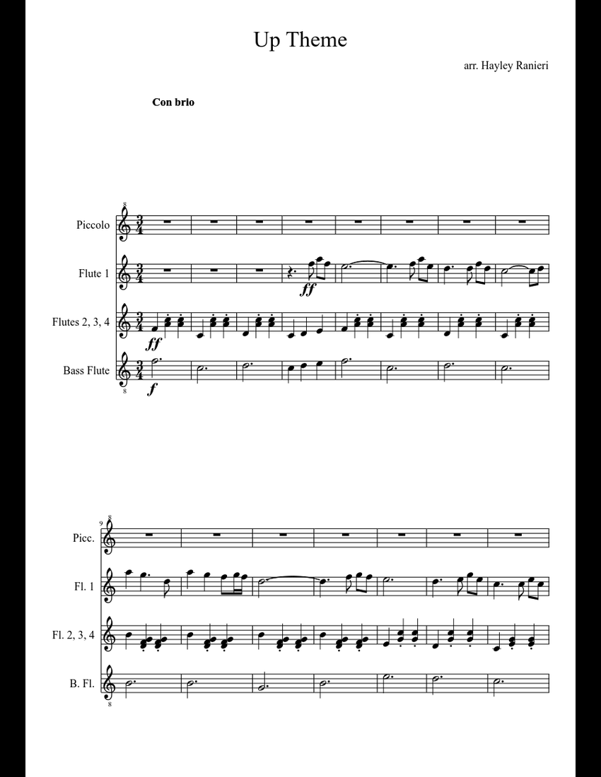 Theme From Up sheet music download free in PDF or MIDI