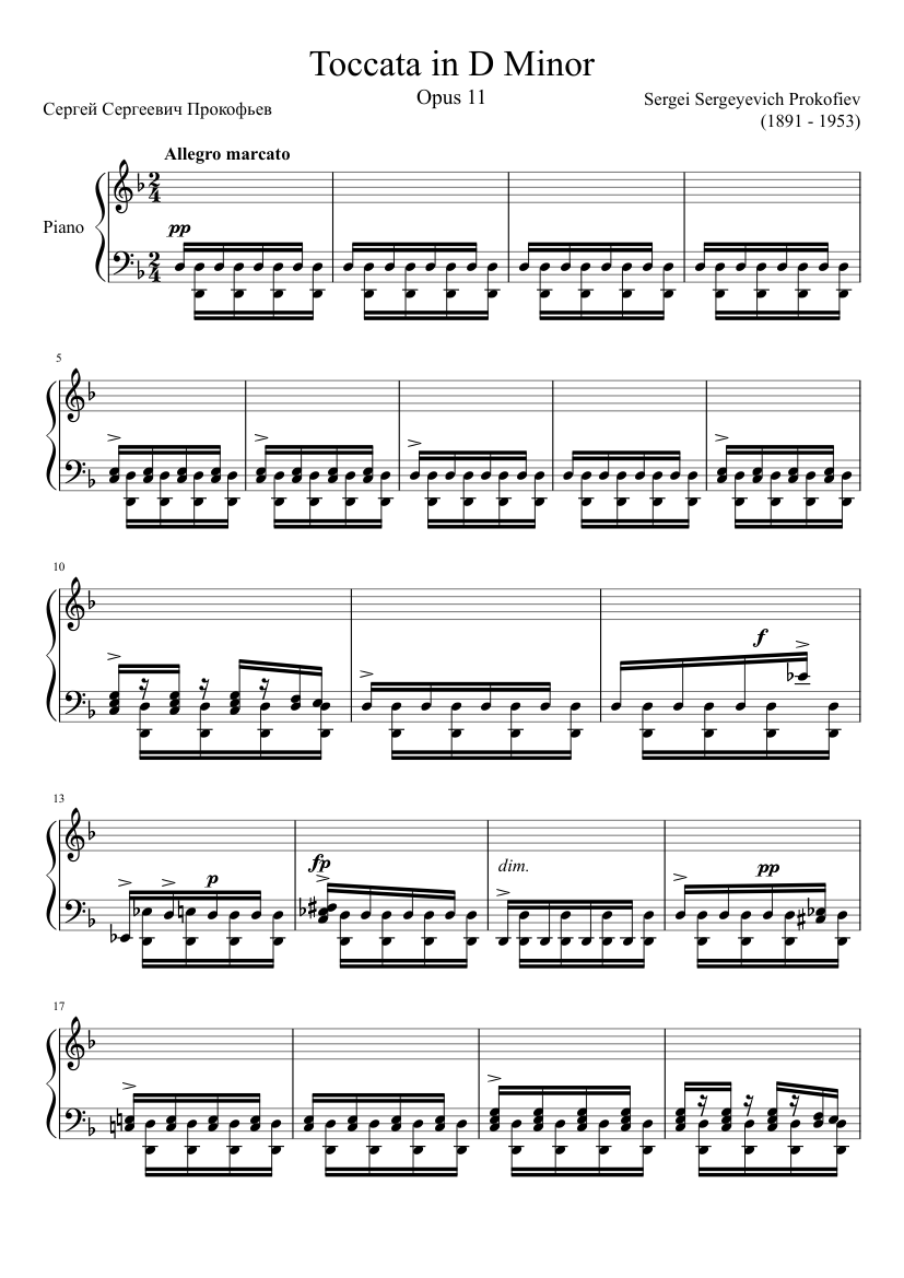 Image result for prokofiev op. 11