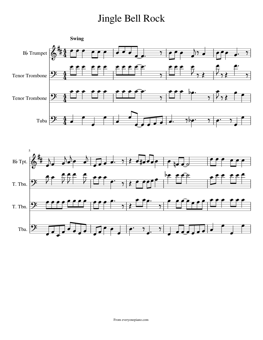 Jingle Bell Rock Sheet music Download free in PDF or MIDI