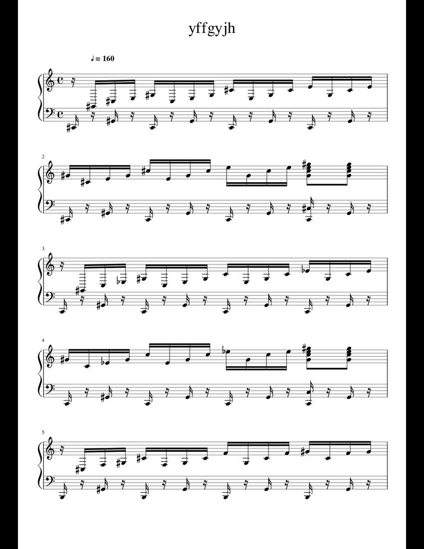 moonlight sonata 3rd movement (WiP) sheet music for Piano download free in PDF or MIDI