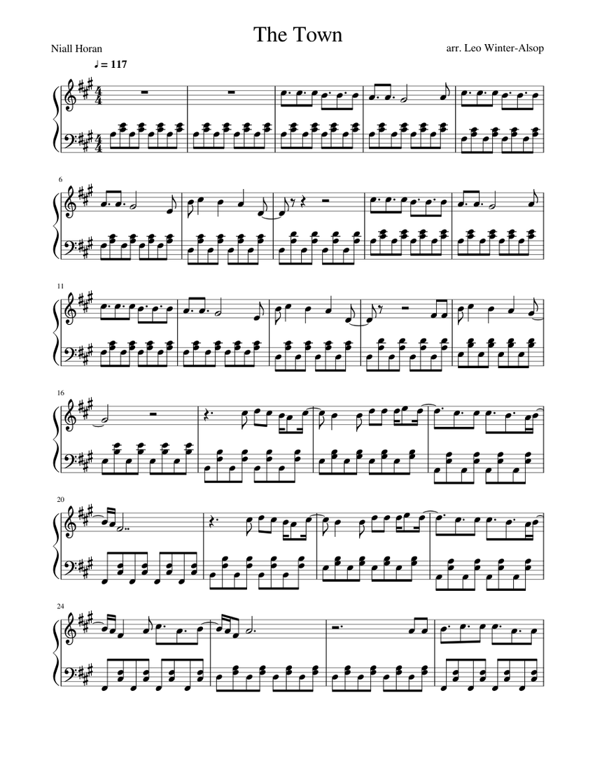 This Town Niall Horan Piano Sheet Music Download Free In PDF Or MIDI This town niall horan piano sheet music download free in pdf or midi