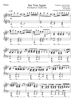 Charlie Puth Sheet Music Free Download In Pdf Or Midi On Musescore Com