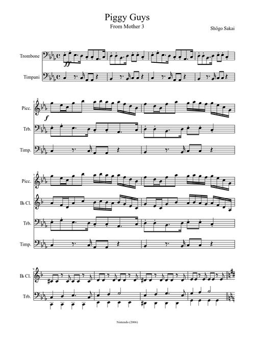 Sheet Music Musescore Com - piggy theme song roblox piano sheet
