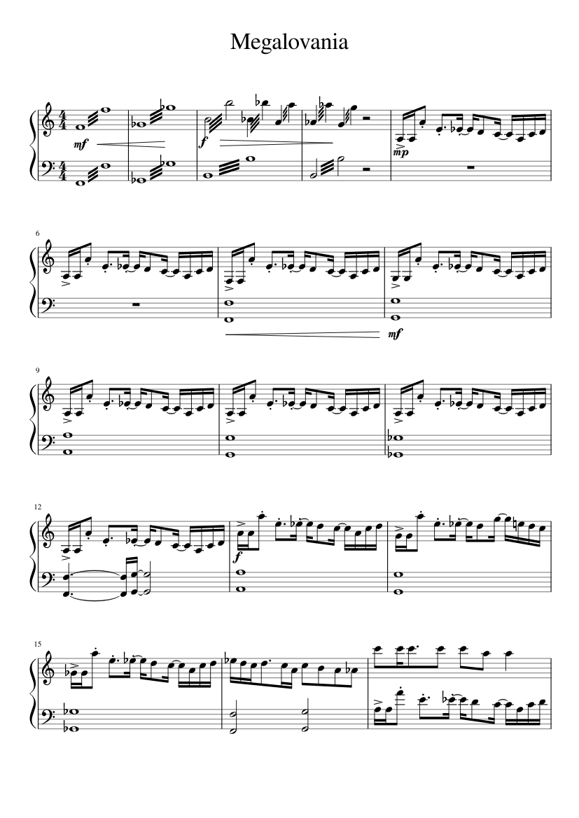 Music Instrument Megalovania Sheet Music Guitar Tab