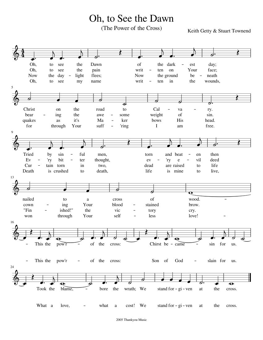 Oh, to See the Dawn Sheet music for Piano (Solo) | Musescore.com