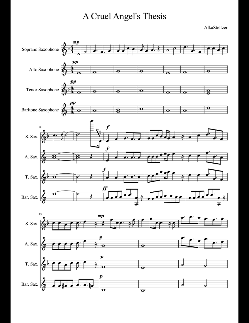 Alto saxophone picture