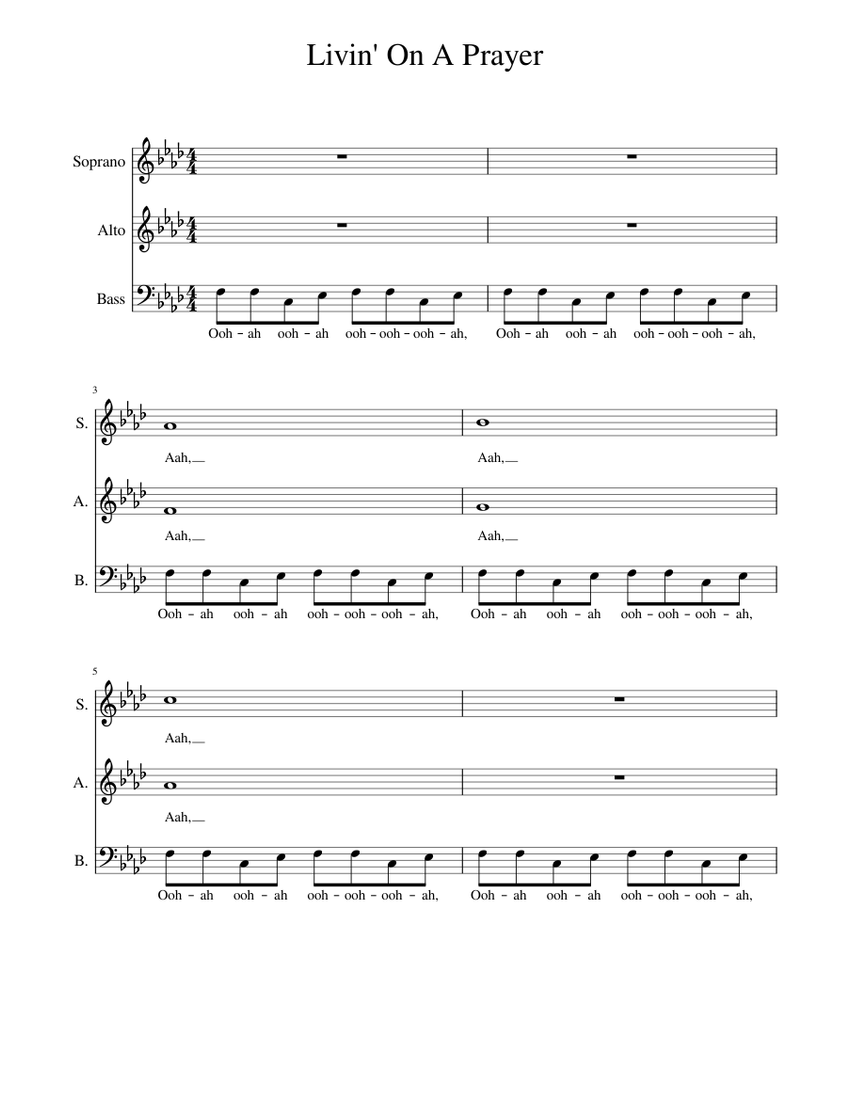 Livin On A Prayer Sheet Music For Voice Download Free In PDF Or MIDI livin-on-a-prayer-sheet-music-for-voice-download-free-in-pdf-or-midi