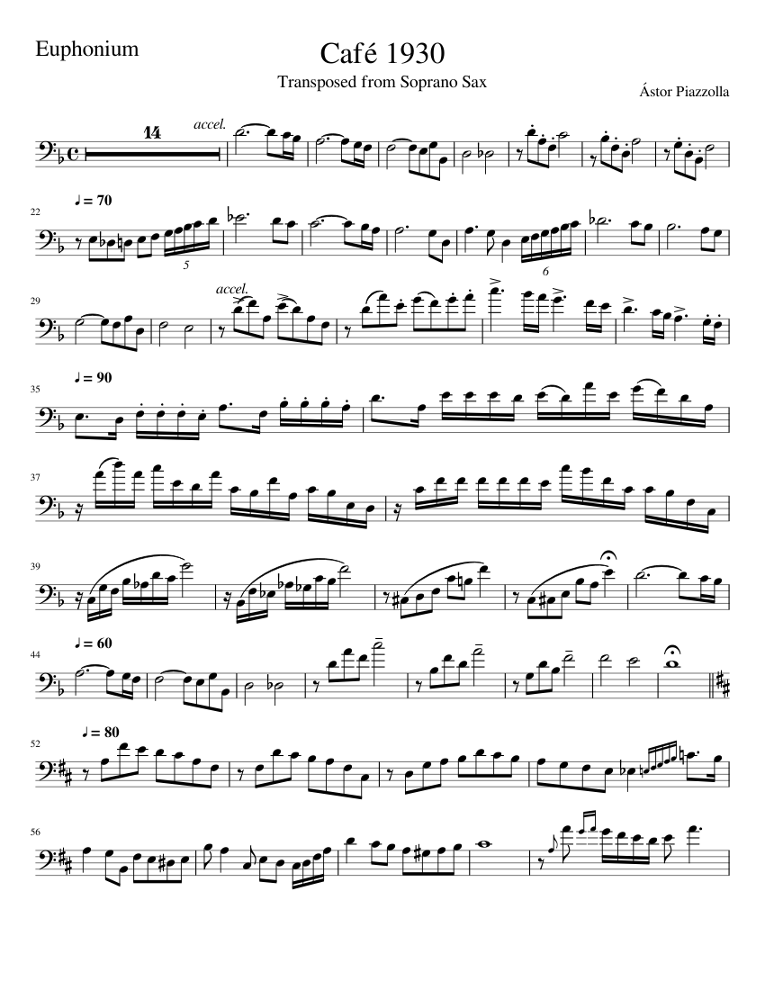 Music For Baritone / Gourmet Race for Tenor and Baritone Saxophone sheet music for Baritone Saxophone, Tenor ... / Download sheet music for baritone horn.