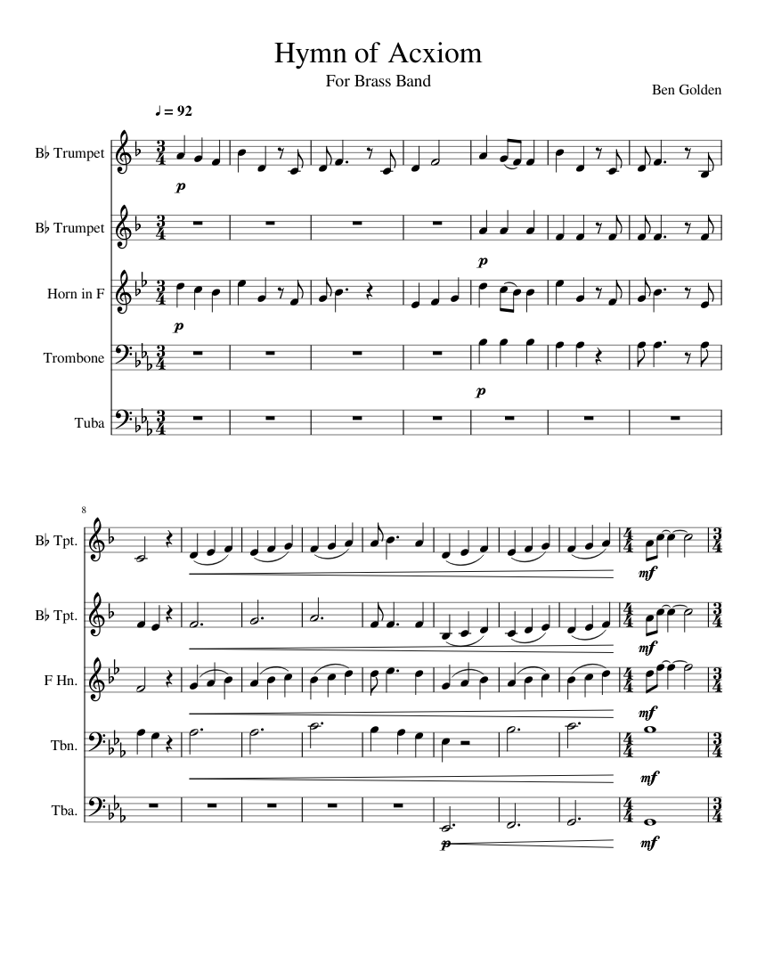 hymn sheet music free download