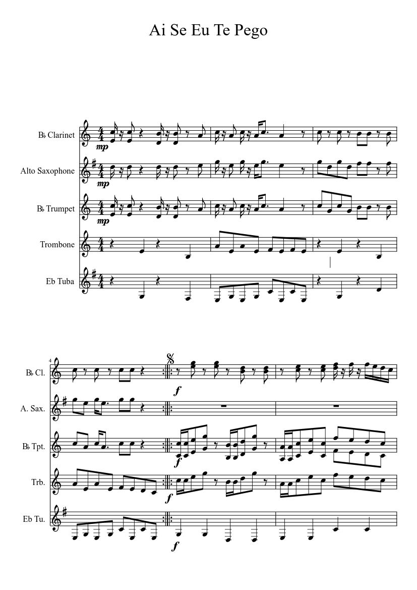 Ai Se Eu Te Pego Piano Tutorial