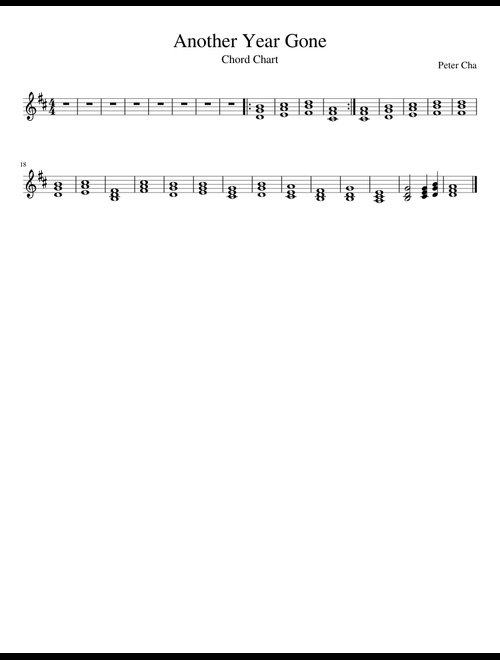 Music Theory Chord Chart