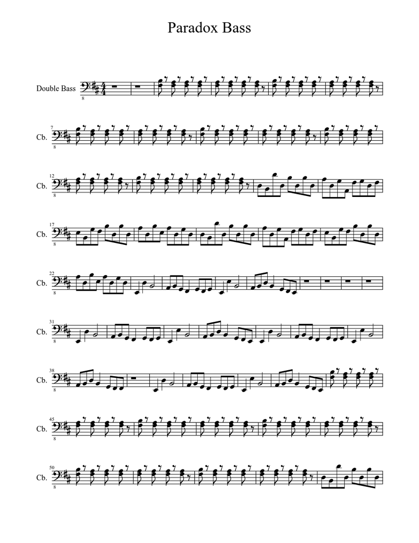 Bass Sheet music | Musescore.com
