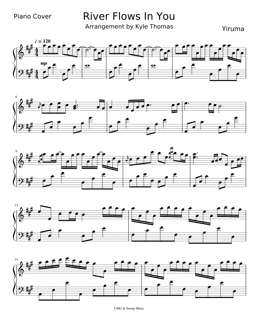 River Flows In You Yiruma sheet music for Piano download free in PDF or