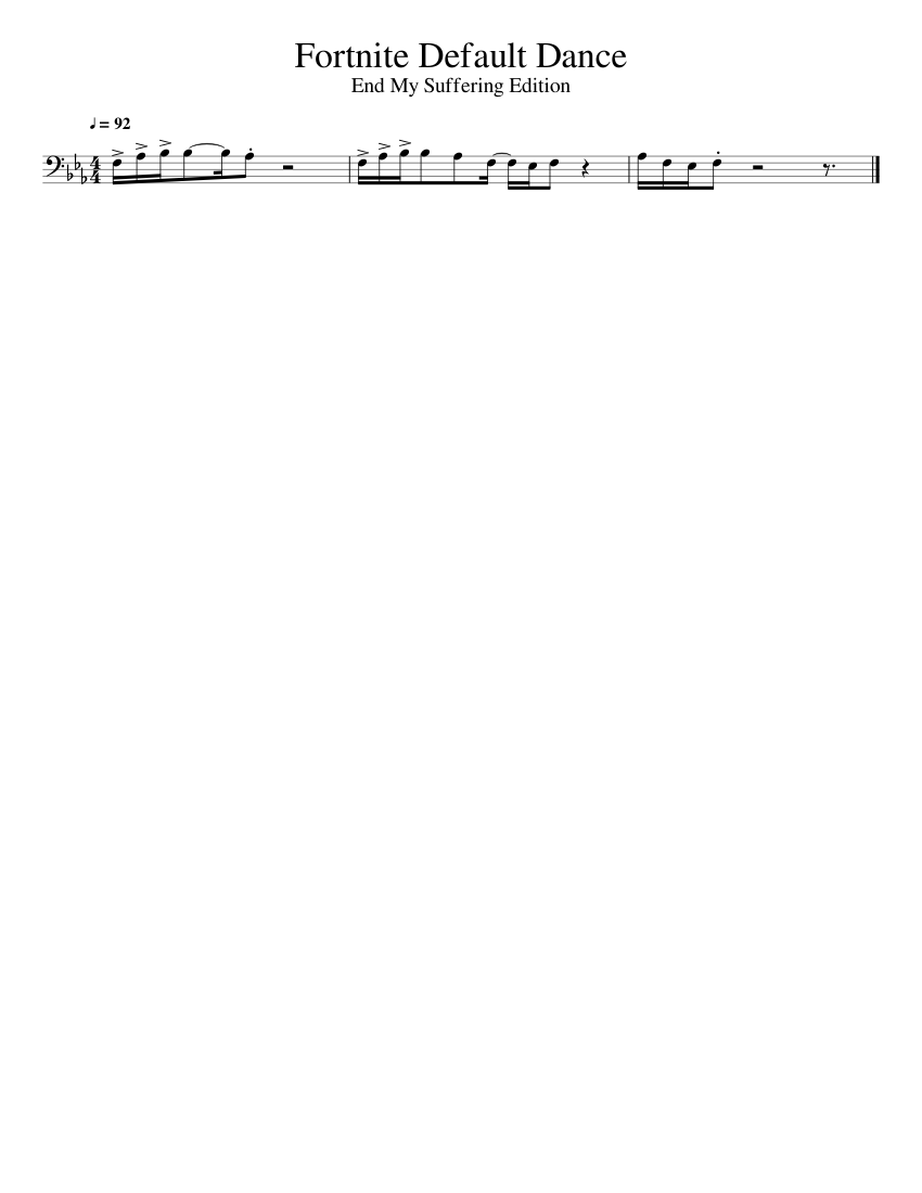 Fortnite Default Dance Sheet Music For Trombone Download Free In Pdf - fortnite default dance sheet music for trombone download free in pdf or midi