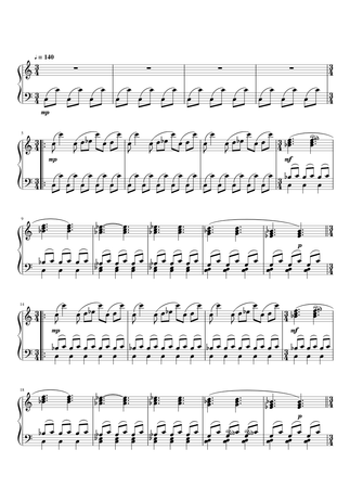 Glass Etude No 4 Sheet Music For Piano Solo Pdf