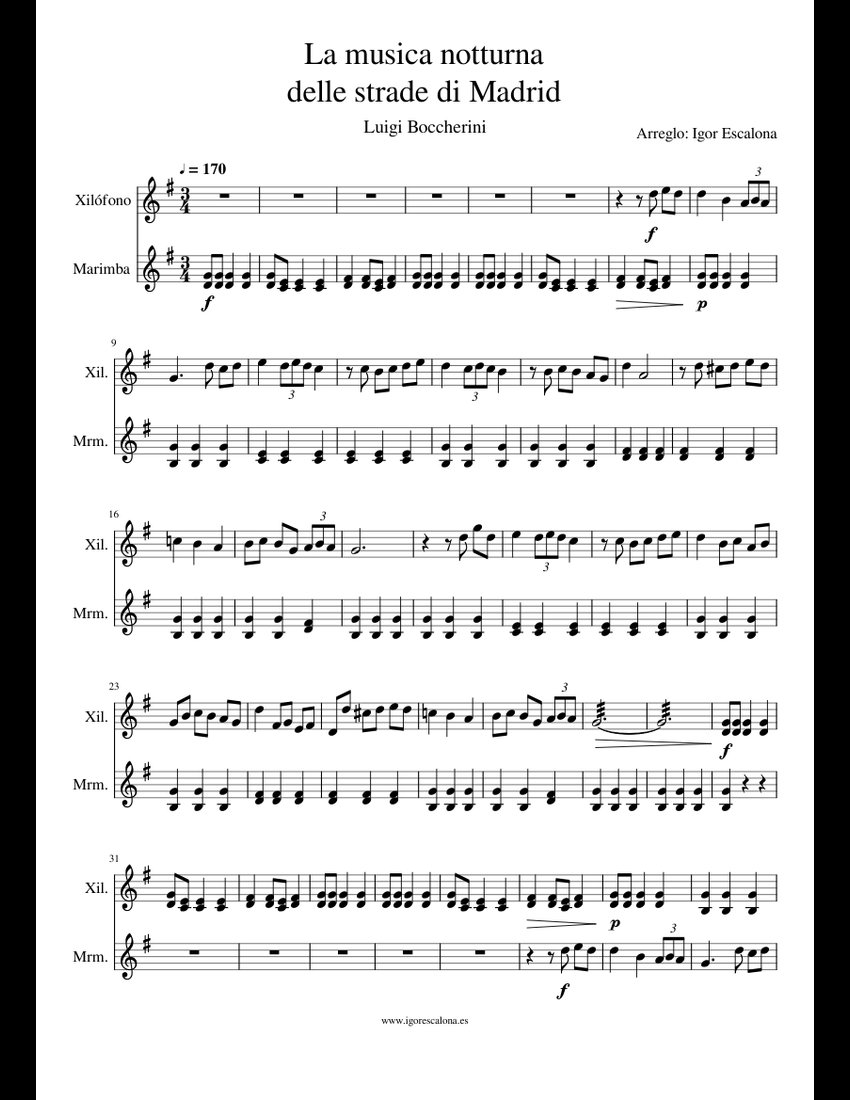 Musica Notturna Delle Strade Di Madrid