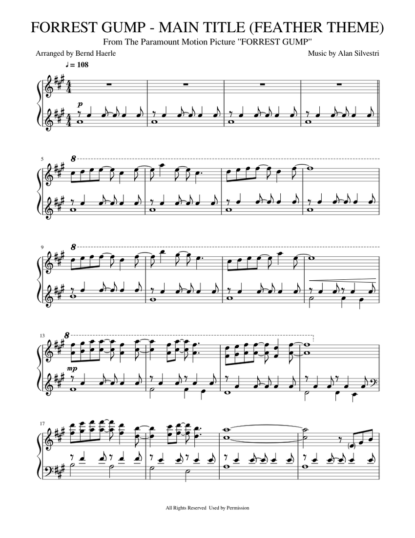 Forrest Gump Main Theme Piano