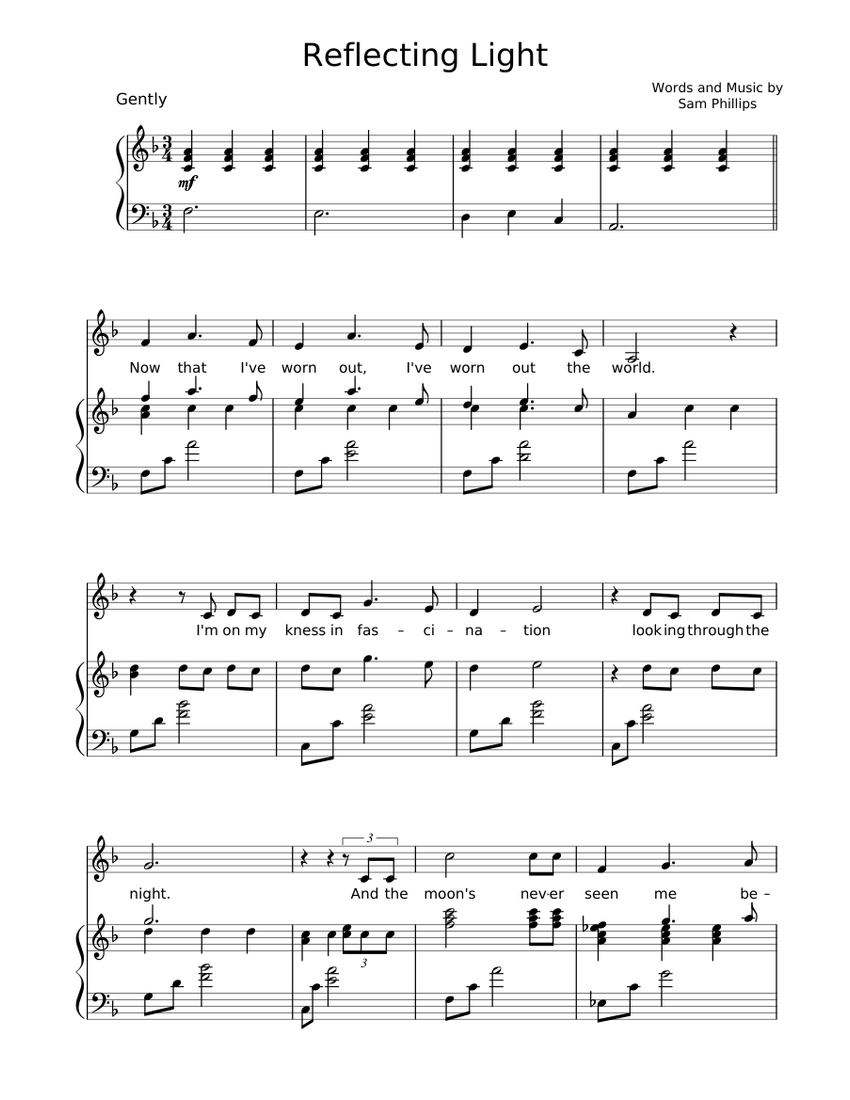 Sam Phillips Reflecting Light