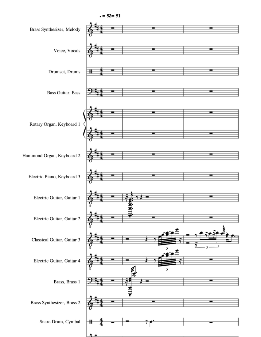 TO BE CONTINUED??? Sheet music for Piano, Brass Ensemble, Voice