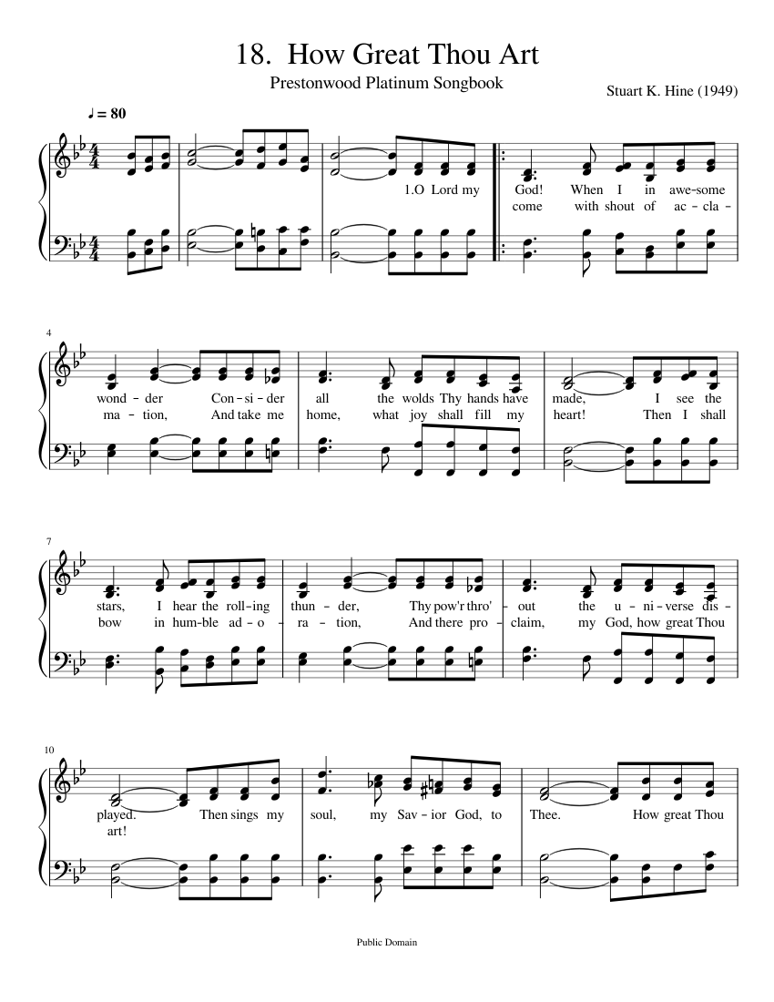 18 How Great Thou Art Sheet music for Strings Download