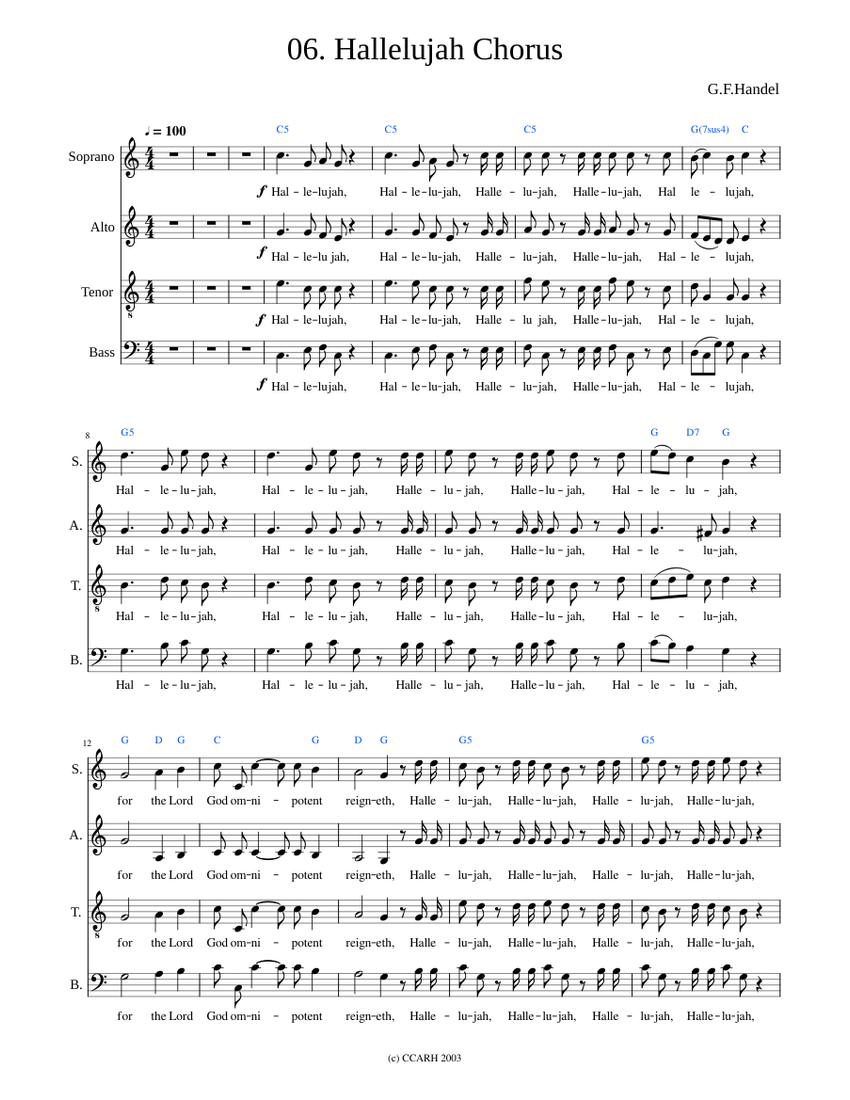 Hallelujah Chorus (2020) My Messiah 06 Sheet music for Piano Download