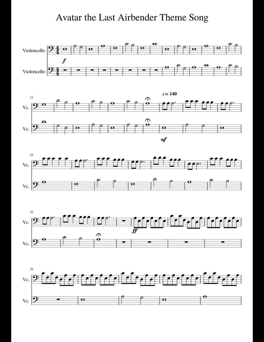 Avatar The Last Airbender Song