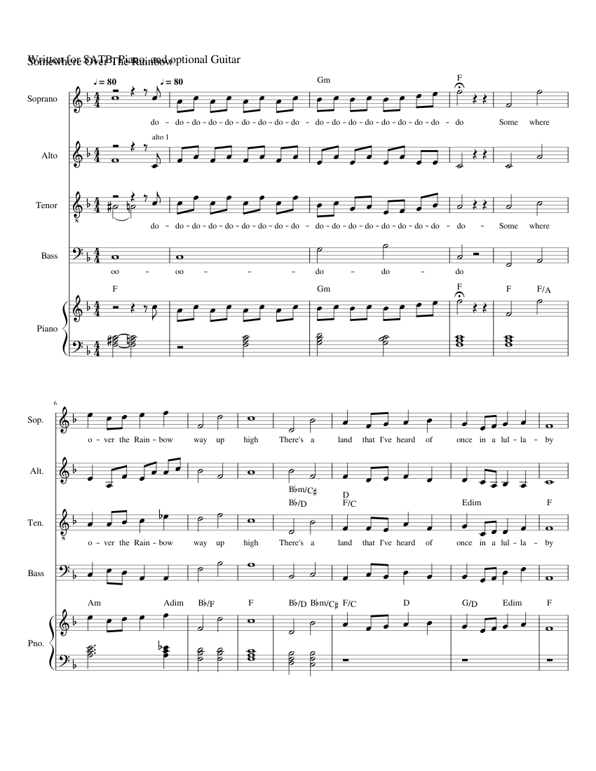 Letra Da Musica Somewhere Over The Rainbow