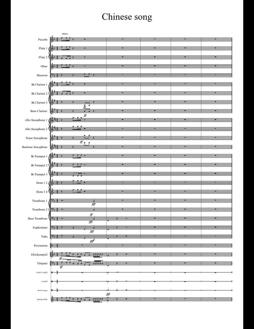 Chinese Rag Sheets Music Chinese Song sheet music download free in PDF or MIDI