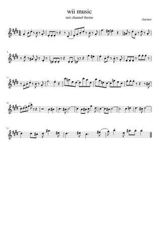 Wii Shop Channel Sheet Music Free Download In Pdf Or Midi On Musescore Com - roblox oof mii song