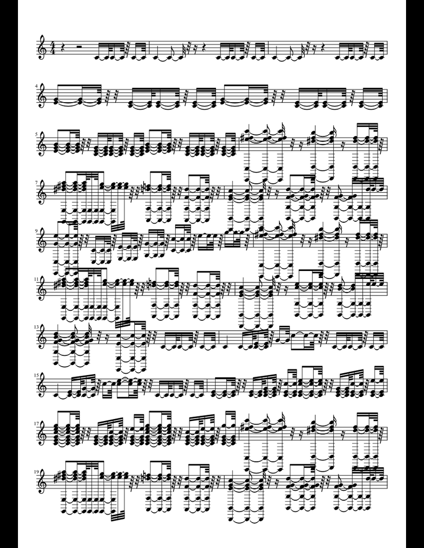 Wedding March sheet music download free in PDF or MIDI