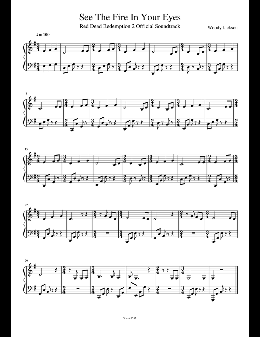 See The Fire In Your Eyes sheet music for Piano download