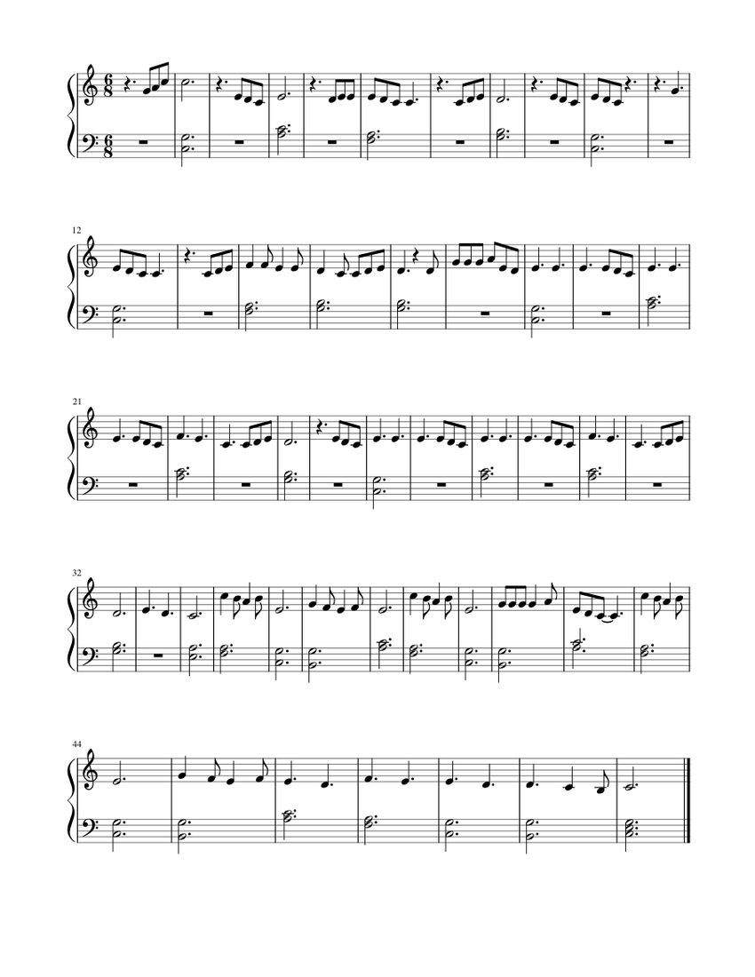 Ed Sheeran Perfect (beginner) Sheet music for Piano (Solo) | Musescore.com
