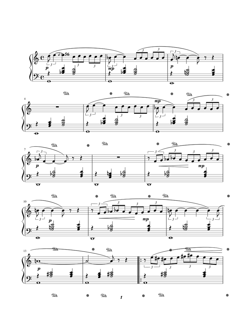 Gnossienne No.2 - Erik Satie sheet music for Piano ...