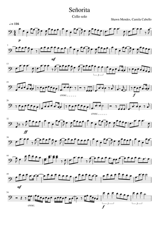 Senorita Sheet Music Free Download In Pdf Or Midi On Musescore Com