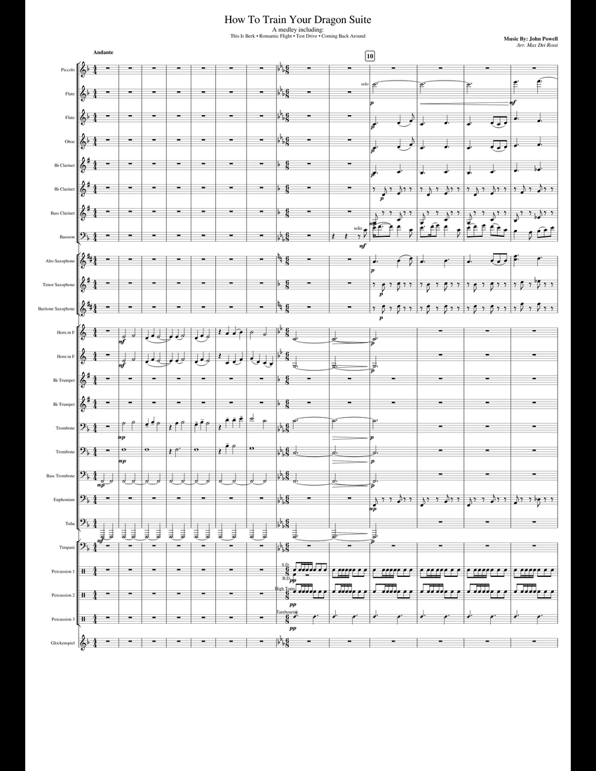 How To Train Your Dragon for Concert Band sheet music