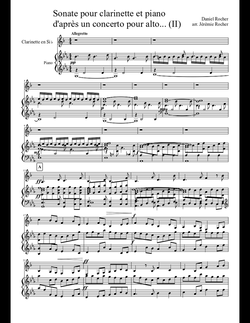 Sonate pour et piano d'après un concerto pour alto... (II