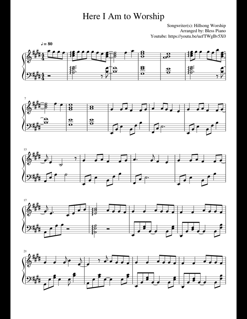 here-i-am-to-worship-sheet-music-for-piano-download-free-in-pdf-or-midi