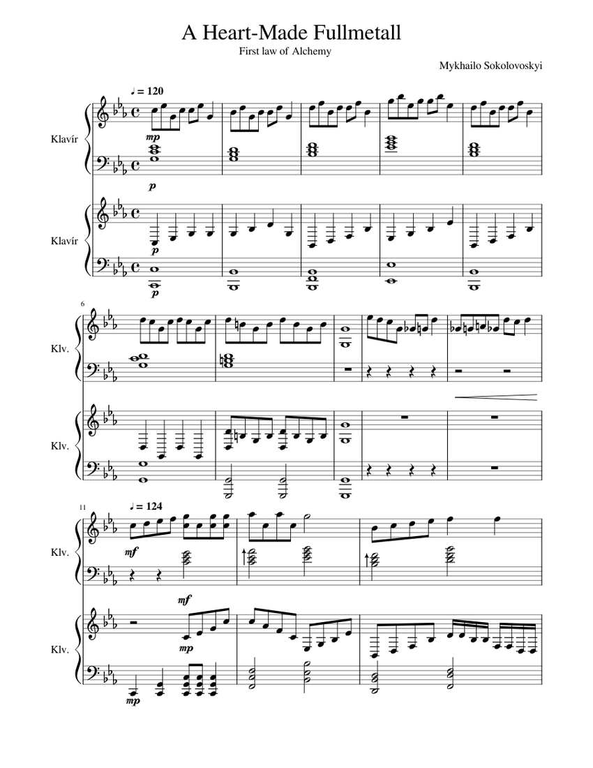 Piano Duet No.1 Sheet music for Piano (Solo) | Musescore.com