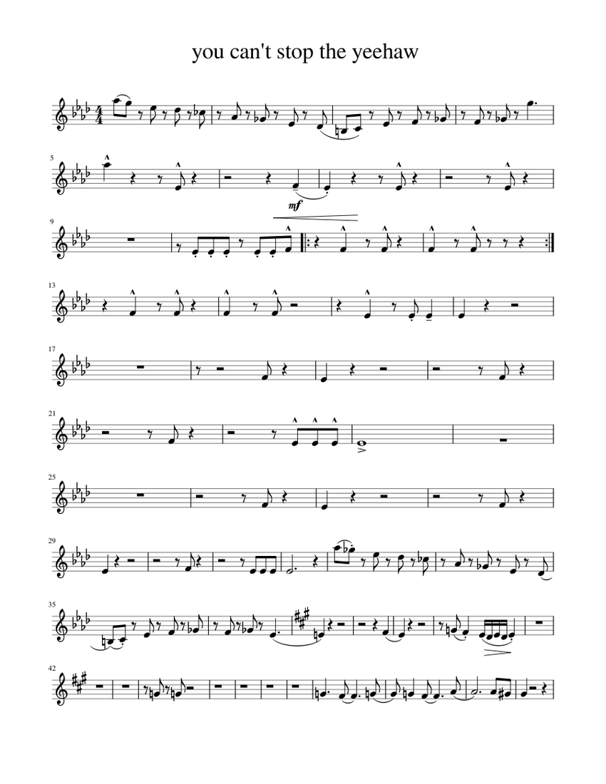 You can t stop the beat Sheet music for Piano | Download free in PDF or