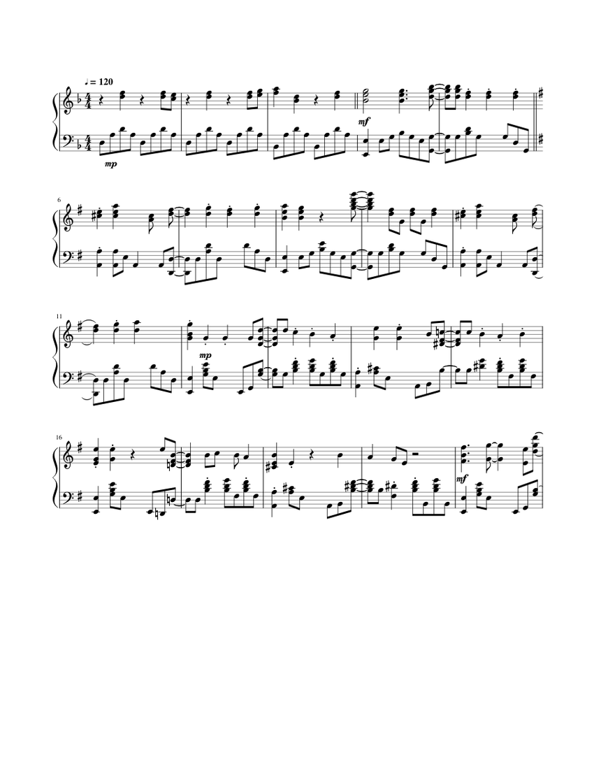 Black Catcher Song Sheet music for Piano | Download free in PDF or MIDI