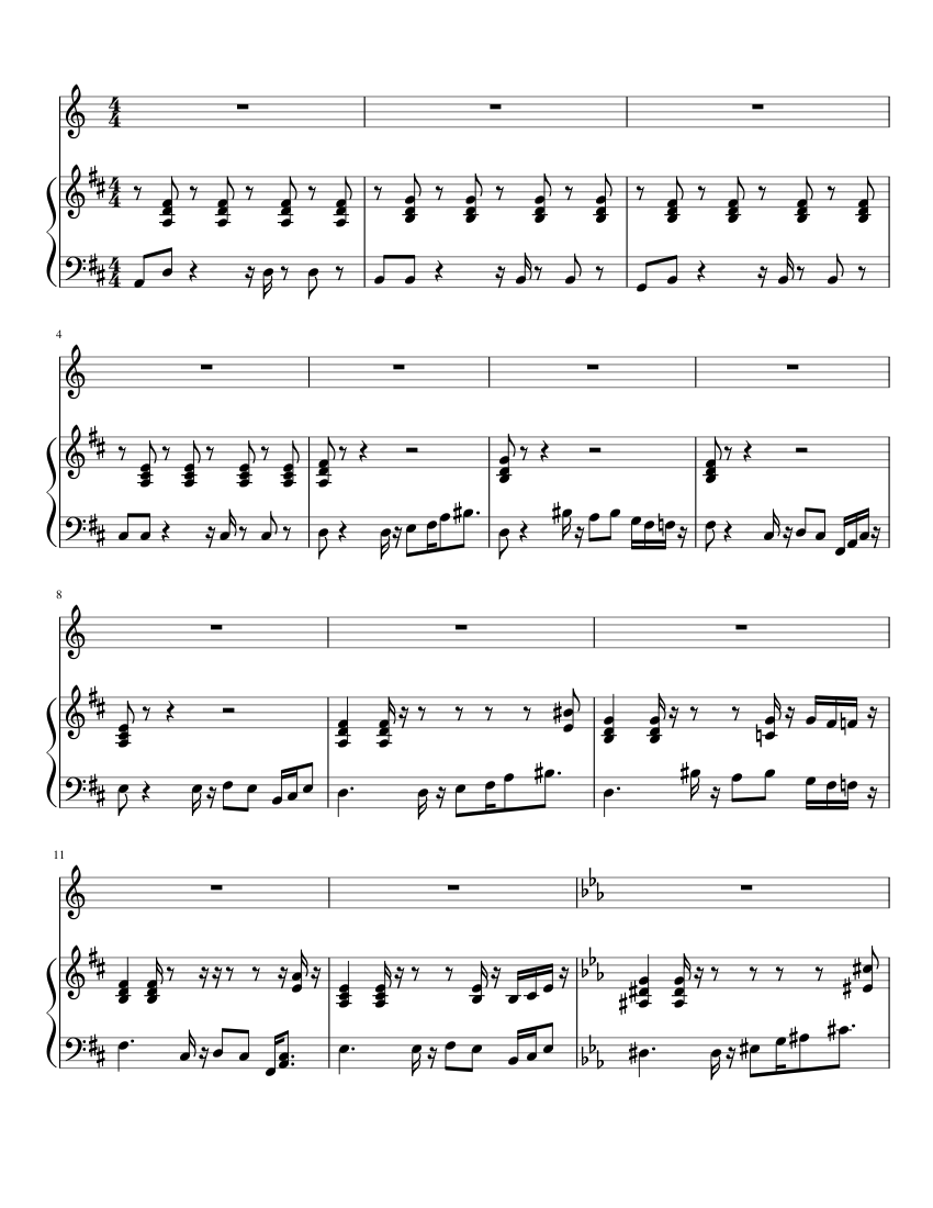 just breathe Sheet music for Piano, Vocals (Piano-Voice) | Musescore.com