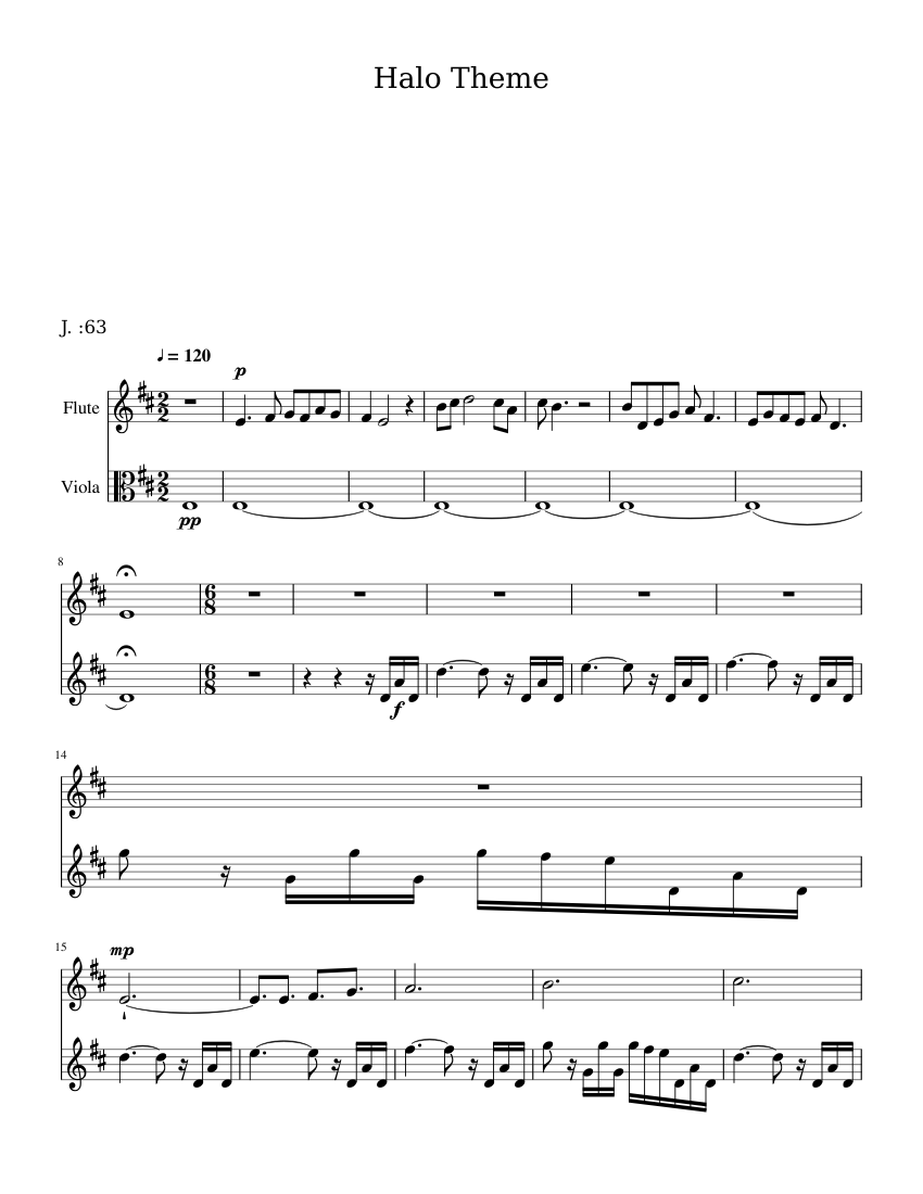 Halo Theme sheet music for Voice download free in PDF or MIDI