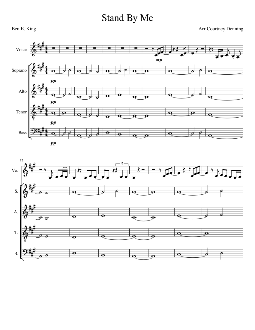 Stand By Me Sheet music for Piano Download free in PDF or MIDI